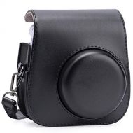 Frankmate Protective Case for Fujifilm Instax Mini 11 Instant Camera - Premium Vegan Leather Bag Cover with Removable Adjustable Strap (Black)