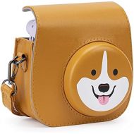 Frankmate PU Leather Instax Camera Compact Case for Fujifilm Instax Mini 11/9/8/8+ Instant Film Camera (Tan Puppy)