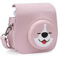 Frankmate PU Leather Instax Camera Compact Case for Fujifilm Instax Mini 11/9/8/8+ Instant Film Camera (Pink Puppy)