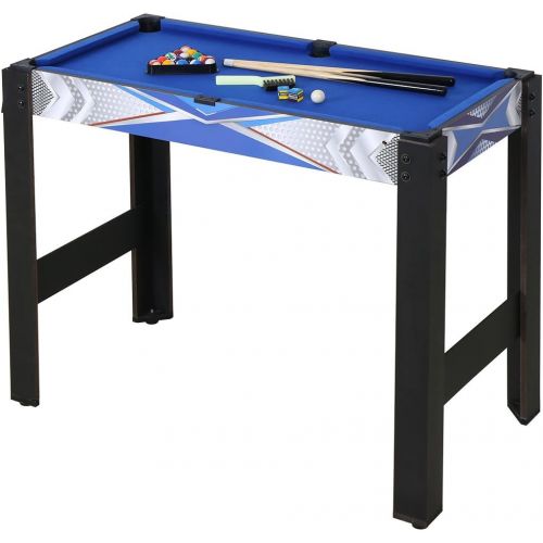  Fran_store Multi Combo Game Table, Folding Multi Game Combination Table Set with Soccer Foosball Table, Pool Table, Hockey Table, Table Tennis Table, Basketball (3FT 5 in 1)