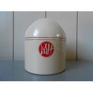 /FranzsFavorites Vintage 1970s GEDY Design Beige Plastic Storage Jar Container. Designed by Makio Hasuike for Avon. Made in Italy. Italian Retro Mod Bathroom