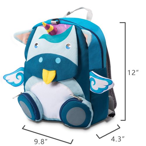  Frebeauty Unicorn Kid Backpack Toddler Backpack Kindergarten Satchel with Anti-Lost Strap