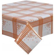 Freckled Sage Oilcloth Products Freckled Sage Corn Flower Orange Oilcloth Tablecloth You Pick the Size