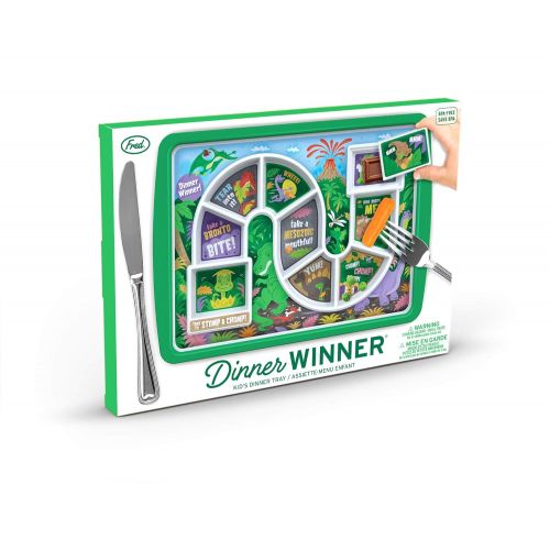  Fred & Friends 5202956 Fred Winner Kids Dinner Tray, Dino Time, 30 x 21.2 x 2.5 cm