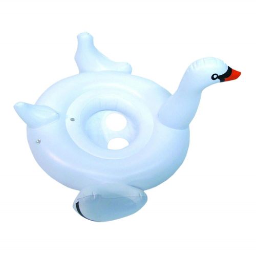  Free Swimline Kids Baby Inflatable Swan Swimming Pool Water Toy Seat Float (2 Pack)