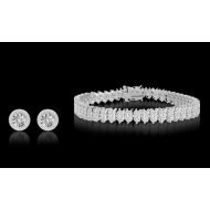 Free Diamante Diamond Accent Earrings with Purchase of Diamond Accent Bracelet