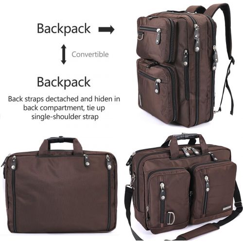  FreeBiz 18 Inches Laptop Briefcase Backpack Messenger Bag Shoulder Bag Laptop Case Handbag Business Bag Fits Up to 18.4 Inch Gaming Laptops for Men and Wonmen(18.4 inches, Grey)