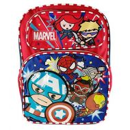 FreeShipping Marvel Avengers Mini Characters 16 Large School Backpack - Blue/red