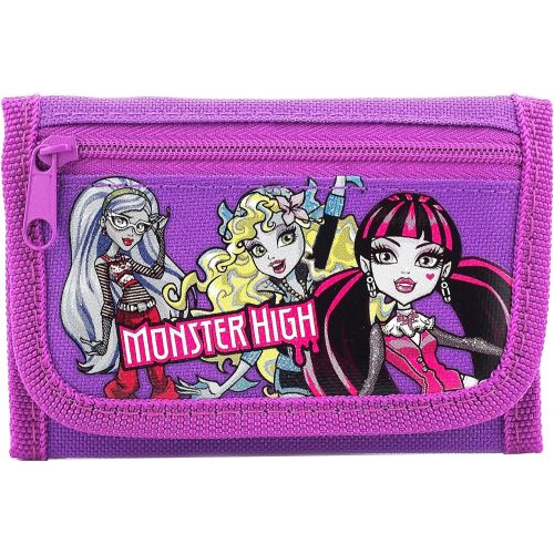  FreeShipping Disney Monster High Purple Tri fold Wallet by