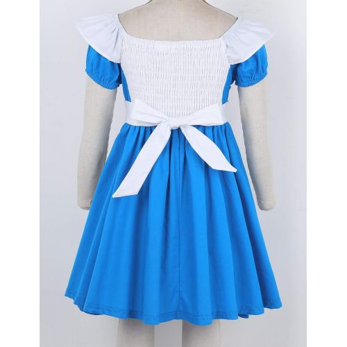  Freebily Little Baby Girls Princess Alices Fancy Dress Cosplay Costume Halloween Birthday Party Outfits