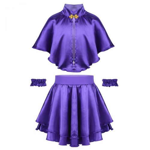  Freebily Kids Girls Greates Showman Ann Wheeler Costume Princess Cape with Satin Skirt Carnival Fancy Dress Party Outfit
