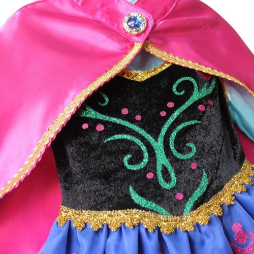  Freebily Girls Snow Party Dress Princess Costume Halloween Cosplay Party Outfits with Cloak