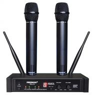 Freeboss FB-U10 Dual Way Black Metal Handheld School Church Karaoke Party Digital UHF Wireless Microphone