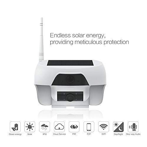  Freecam FREECAM Solar Powered Camera- Wireless Security WiFi IP Camera Built in 16G TF Card,6800mAh Rechargeable Battery, 5M IR, Remote APP, PIR Sensor,for Outdoor Smart Home(C310)