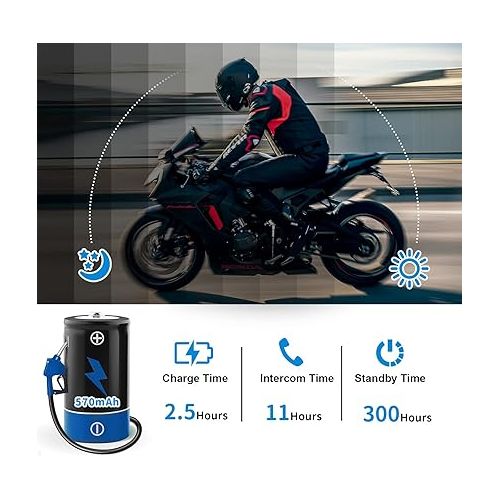  Freedconn T-Max Motorcycle Communication Systems 1000M 6 Riders Group Helmet Intercom