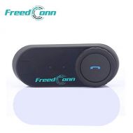 FreedConn T-COMVB Motorcycle Motorbike Helmet Intercom Interphone with Bluetooth Function Headset for 2 or 3 Riders / MP3 Player/GPS/FM Radio(1 Pack with Soft Cable)