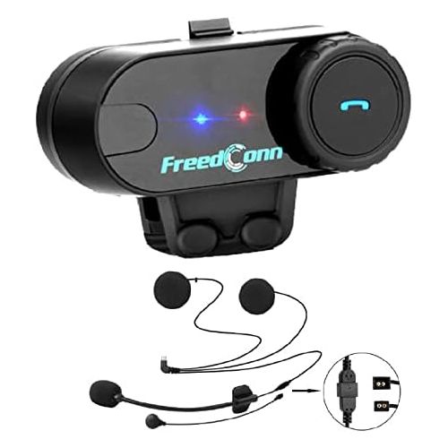  [아마존베스트]-Service-Informationen FreedConn T-Comvb Motorcycle Helmet Communication Headset, Bluetooth Intercom Speaker for Motorcycle / Riding / Skiing, 2 - 3 Rider Full Duplex Handsfree BT 800M 500M / 0.3MI