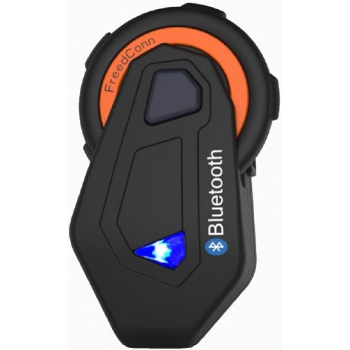  FreedConn Helmet Communication Systems Group Intercom, Waterproof 1000M T-MAX Helmet Bluetooth Headset Talking Intercom Handsfree for Motorcycle Skiing (Full Duplex, 6 Riders Pairing, FM Rad