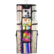 [아마존 핫딜] Freegrace Double Sided Hanging Gift Wrap Organizer | Large 16 x 41 Wrapping Paper Rolls Storage Bag | Tearproof & Space Saving Closet Gift Bag Organization Solution (Black)