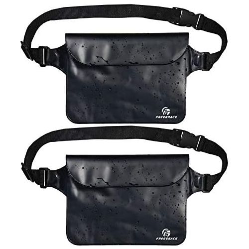  [아마존베스트]Freegrace Waterproof Pouches Set with Waist/Shoulder Strap - Keep Your Phone and Valuables Dry and Safe  Waterproof Dry Bags for Boating Swimming Snorkeling Kayaking Beach Water P