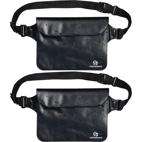  [아마존베스트]Freegrace Waterproof Pouches Set with Waist/Shoulder Strap - Keep Your Phone and Valuables Dry and Safe  Waterproof Dry Bags for Boating Swimming Snorkeling Kayaking Beach Water P