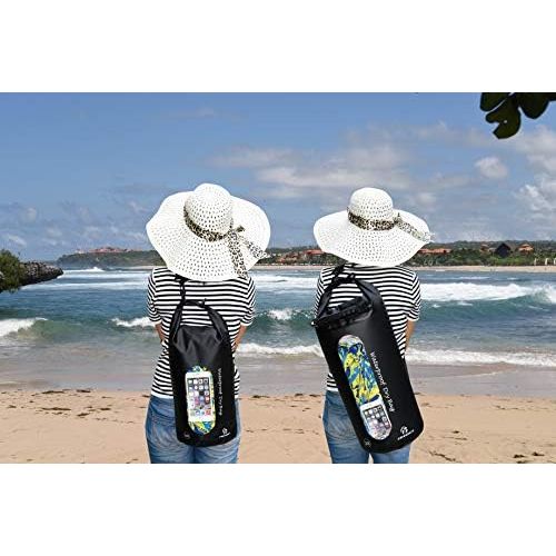  Freegrace Waterproof Dry Bags Set of 3 Dry Bag with 2 Zip Lock Seals & Detachable Shoulder Strap, Waist Pouch & Phone Case Can Be Submerged Into Water for Swimming, Kayak, Raft