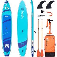 Freein 14’/15’/16’ Inflatable Team SUP, Extra Large Stand Up Paddle Board for Multi Person, Dual-Action Hand Pump, Adjustable Paddle, Complete Kit, 2-Year Warranty