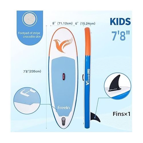  Freein Kids sup Inflatable Stand Up Paddle Board 7'8