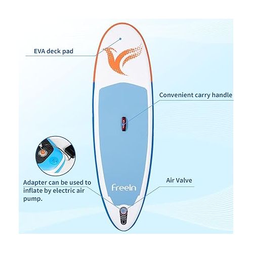  Freein Kids sup Inflatable Stand Up Paddle Board 7'8