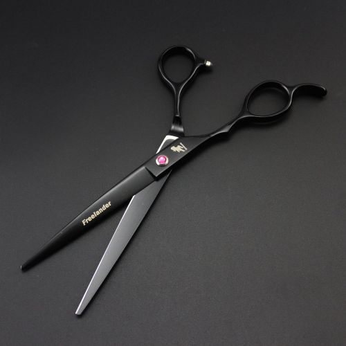  7.0 inch Left Handed Dog Hair Cutting Scissors Curved and Thinning Shears Kit Pet Grooming Supplies with Bag by Freelander