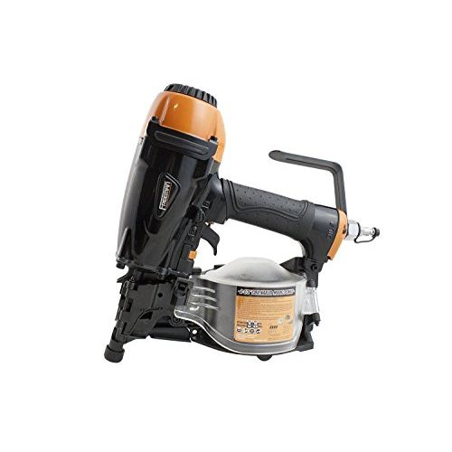  Freeman PCN65 Pneumatic 15 Degree 2-1/2 Coil Siding Nailer Ergonomic and Lightweight Nail Gun with Tool-Free Depth Adjust and Side Load Magazine, Black