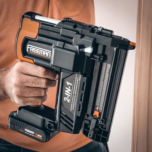  [아마존베스트]Freeman PE2118G 18 Volt 2-in-1 18 Gauge Cordless Nailer & Stapler