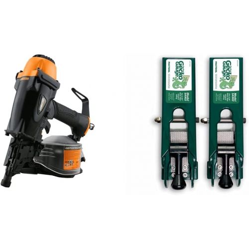  [아마존베스트]Freeman PCN65 Pneumatic 15 Degree 2-1/2 Coil Siding Nailer Ergonomic and Lightweight Nail Gun, Black & PacTool International SA903 Gecko Gauge, Fiber Cement Siding Installation Too