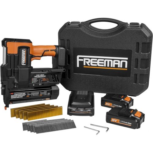  Freeman PE2118G 18 Volt 2-in-1 18 Gauge Cordless Nailer & Stapler