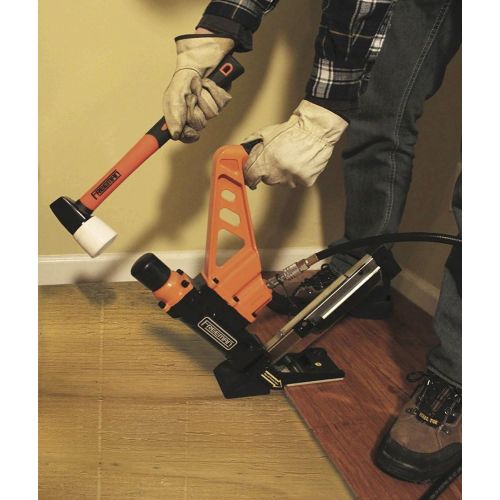  Freeman PDX50C 3-in-1 Flooring Cleat Nailer and Stapler Ergonomic & Lightweight Nail Gun for Tongue & Grove & Hardwood Flooring, Uses T-Cleats, L-Cleats & Staples