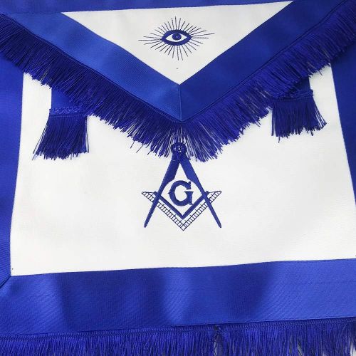  Freemasoner Master Mason Masonic Apron Blue Lodge Leather Square & Compass for Freemason