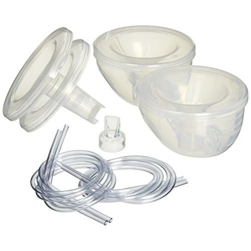  [아마존베스트]Freemie Collection Cups The Only Hands Free and Concealable Breast Pump Milk Collection System, Clear, 25/28 mm Funnels