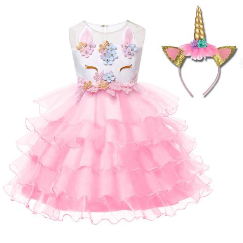  Freeprance Unicorn Costume Unicorn Party Dresses Princess Costumes for Girls