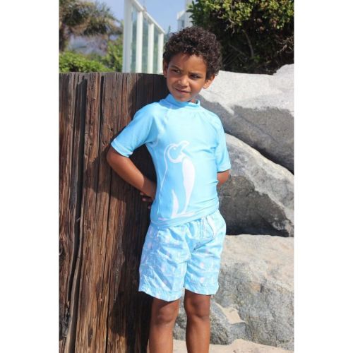  Freeze Boys Blue Polyester Swim Shorts by Azul Swimwear