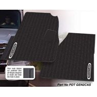 Freightliner Cascadia Rubber All-Weather OEM Floor Mats W/Logo fits 2018-2019 -2 Pc Fronts