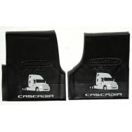 Freightliner Cascadia Rubber All-Weather OEM Floor Mats W/LOGO fits 2008-2016 -2 Pc Fronts