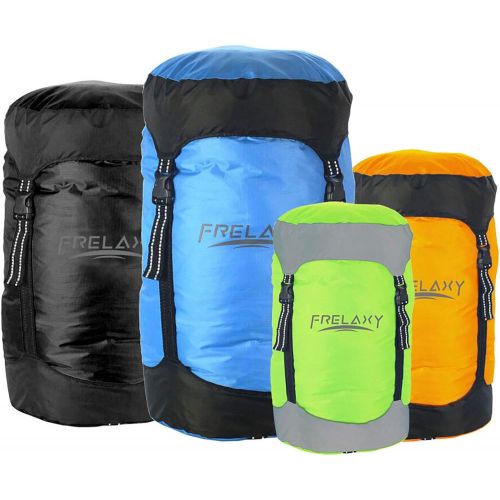  Frelaxy Compression Sack, 40% More Storage! 11L/18L/30L/45L/52L Compression Stuff Sack, Water-Resistant & Ultralight Sleeping Bag Stuff Sack - Space Saving Gear for Camping, Hiking