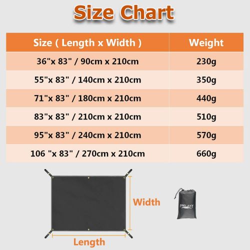  Frelaxy Tent Footprint, Waterproof Camping Tarp, High-Density Tent Tarp with PU3000mm Waterproofing for Hiking, Camping, Backpacking, Outdoor