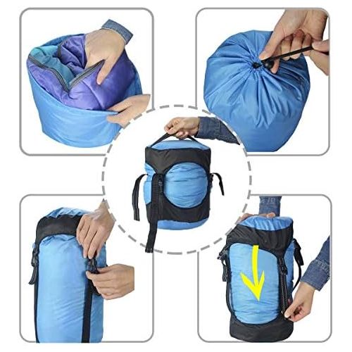  Frelaxy Compression Sack, 40% More Storage! 11L/18L/30L/45L/52L Compression Stuff Sack, Water-Resistant & Ultralight Sleeping Bag Stuff Sack - Space Saving Gear for Camping, Hiking