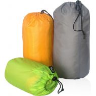 Frelaxy Stuff Sack Set 3-Pack (3L&5L&9L), Ultralight Ditty Bags with Dust Flap for Traveling Hiking Backpacking