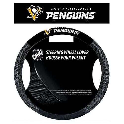  Fremont Die NHL Unisex NHL Poly-Suede Steering Wheel Cover