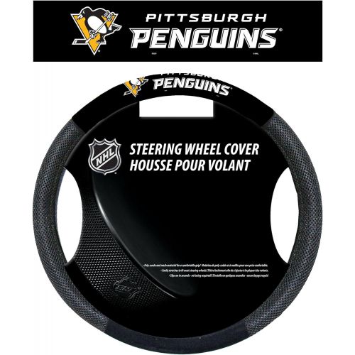  Fremont Die NHL Unisex NHL Poly-Suede Steering Wheel Cover