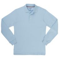 French Toast Boys Interlock Long Sleeve Polo by French Toast