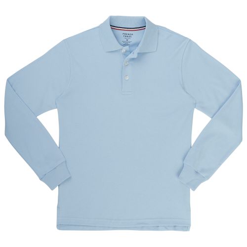  French Toast Boys Interlock Long Sleeve Polo by French Toast