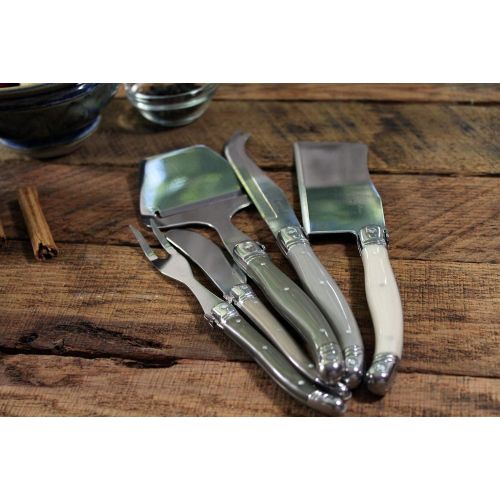  French Home LG035 5 Piece Cheese Knife Set, Mist